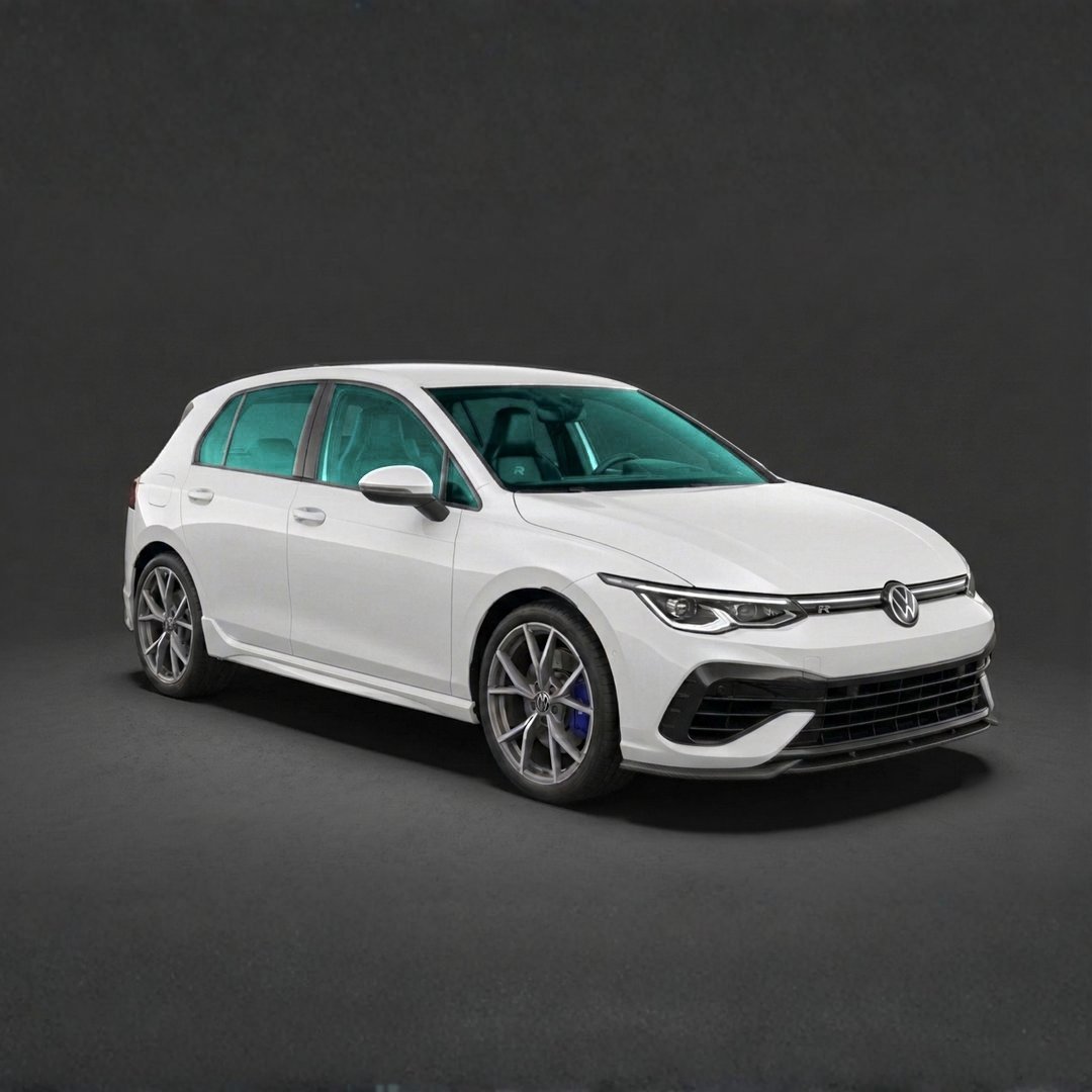 Volkswagen Golf R with every window and the windshield tinted